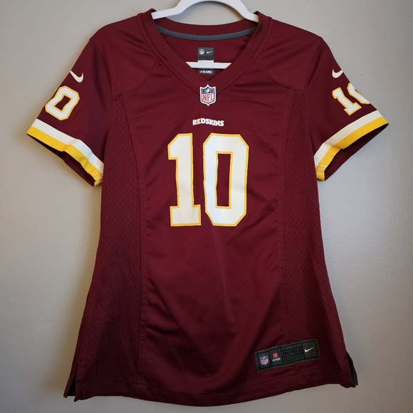 Washington REDSKINS COMMANDERS Nike Women's Burgundy and Yellow Jersey Size M - Picture 1 of 5